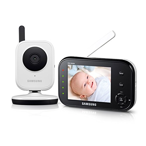 Samsung SEW-3036W BabyVIEW Baby Monitoring System IR Night Vision Zoom 3.5 inch